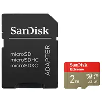 SanDisk Extreme microSDXC 2 TB UHS-I Card + adaptér 240 MB/s & 140 MB/s