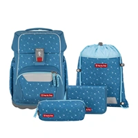 Školská aktovka pre prváčikov - 4 dielny set, Step by Step BASIS Blue Hearts, AGR
