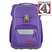 Školská aktovka pre prváčikov - 4 dielny set, Step by Step BASIS Purple Konfetti, AGR