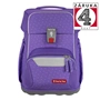Školská aktovka pre prváčikov - 4 dielny set, Step by Step BASIS Purple Konfetti, AGR