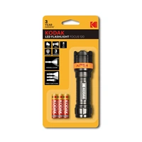 Kodak LED baterka Focus 120 Flashlight + 3x AAA Extra Heavy Duty