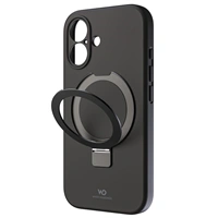 White Diamonds Mag Urban Stand Case, kryt pre Apple iPhone 16, MagSafe kompatibilný, čierny