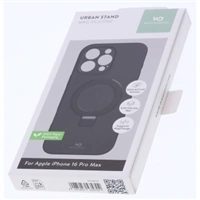 White Diamonds Mag Urban Stand Case, kryt pre Apple iPhone 16 Pro Max, MagSafe kompatibilný, čierny