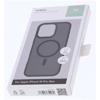 White Diamonds Hybrid Case, kryt pre Apple iPhone 16 Pro Max, magnetický, matný, polopriehľad.čierny