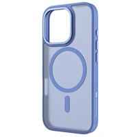 White Diamonds Hybrid Case, kryt pre Apple iPhone 16 Pro, magnetický, matný, polopriehľadný modrý