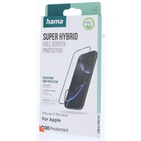 Hama Super Hybrid, nerozbitné ochranné sklo na displej pre Apple iPhone 17 Pro Max, licencia D3O®