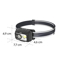 Hama HL500-C, LED čelovka, nabíjateľná, svietivosť 500 lm, dosvit 110 m, IP44