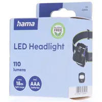 Hama HL110, LED čelovka, COB, svietivosť 110 lm, dosvit 18 m, batérie