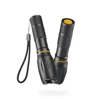 Hama W200, LED baterka, hliníková, 200 lm / 180 m, 3 režimy, zoom, COB, pútko, batérie