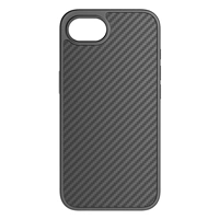 Black Rock Robust Carbon, kryt pre Apple iPhone 16e/17e, karbónový vzhľad, čierny