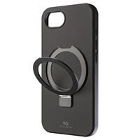 White Diamonds Mag Urban Stand Case, kryt pre Apple iPhone 16e, MagSafe kompatibilný, čierny