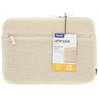 Hama Cozy, obal na notebook, 14,1-15,6" (36-40 cm), huňatý, predné vrecko, béžový