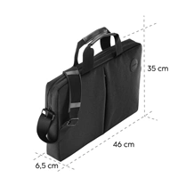 Hama Genua, taška na notebook, do 44 cm (17,3"), čierna