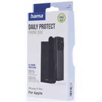 Hama Daily Protect, puzdro-knižka pre Apple iPhone 17 Pro, funkcia stojanu, čierne