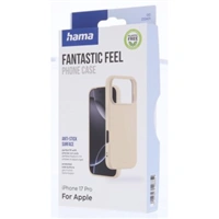 Hama Fantastic Feel, kryt pre Apple iPhone 17 Pro, hebký povrch, béžový