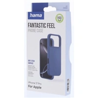 Hama Fantastic Feel, kryt pre Apple iPhone 17 Pro, hebký povrch, modrý