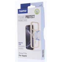 Hama Frame Protect, kryt pre Apple iPhone 17 Pro, magnetický, priehľadný/béžový