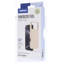 Hama Fantastic Feel, kryt pre Apple iPhone 17 Pro Max, hebký povrch, béžový