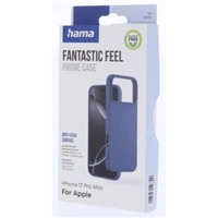 Hama Fantastic Feel, kryt pre Apple iPhone 17 Pro Max, hebký povrch, modrý