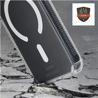 Hama Extreme Protect, kryt pre Apple iPhone 17 Pro, magnetický, D3O®, nezažltne, priehľadný