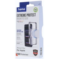 Hama Extreme Protect, kryt pre Apple iPhone 17 Pro, magnetický, D3O®, nezažltne, priehľadný