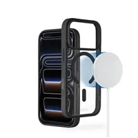 Hama Frame Protect, kryt pre Apple iPhone 17 Pro, magnetický, priehľadný/čierny