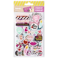 Hama samolepky pre kreatívnu tvorbu, rôzne motívy, balenie 30 setov (cena je uvedená za 1 set)