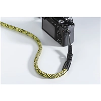 Hama Braid 120, popruh na fotoaparát, dĺžka 120 cm, čierny/žltý