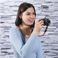 Hama Braid 120, popruh na fotoaparát, dĺžka 120 cm, oranžový/modrý