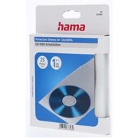 Hama ochranné obaly na CD/DVD, polypropylén, priehľadné, balenie 25 ks (cena za balenie)