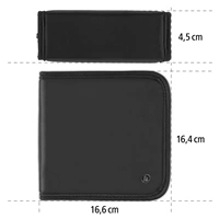 Hama Wallet 20, puzdro na 20 CD/DVD/Blu-ray diskov, polyester, čierne