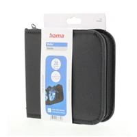 Hama Wallet 20, puzdro na 20 CD/DVD/Blu-ray diskov, polyester, čierne