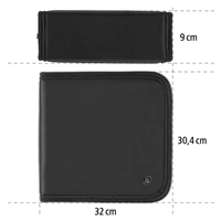 Hama Wallet 208, puzdro na 208 CD/DVD/Blu-ray diskov, polyester, čierne