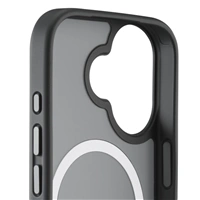 Black Rock Hybrid Case, kryt pre Apple iPhone 17, magnetický, matný, polopriehľadný čierny