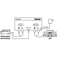 Hama stereo Phono Preamplifier PA 506, with AC/DC Adapter 230V/50Hz