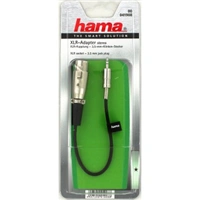Hama audio redukcia XLR zásuvka - jack 3,5 mm stereo vidlica
