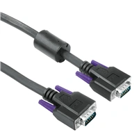 Hama VGA prepojovací kábel, 15 pin., 75 ohmov, feritový, 30 m, ierny