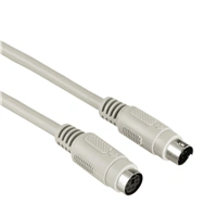 Hama predlovací kábel PS/2, mini-DIN 6pin., 2 m, edý