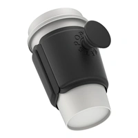 PopSockets PopThirst, driak na pohár, s integrovaným PopGrip Gen. 2, ierny