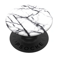 PopSockets PopGrip Gen.2, Dove White Marble, bielo-ierny mramor