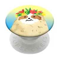 PopSockets PopGrip Gen.2, Aloha Sloth Gradient, leochod na dúhovom podklade