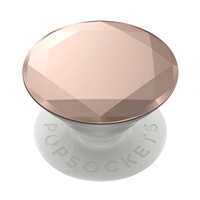 PopSockets PopGrip Gen.2, Metalic Diamond Rose Gold, 3D diamant ružové zlato, hliníkový