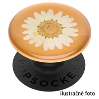 PopSockets PopGrip Gen.2, Pressed Flower White Daisy, biely kvietok zaliaty v ivici