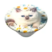 PopSockets PopTop Gen.2, Purr-fect Flower, mačiatko v margarétkach, výmenný vršok