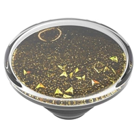 PopSockets PopTop Gen.2, Tidepool Golden, zlaté trblietky v kvapaline, výmenný vrok