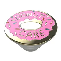 PopSockets PopTop Gen.2, Donut Care Enamel, smalt+kov, ružový donut, výmenný vršok