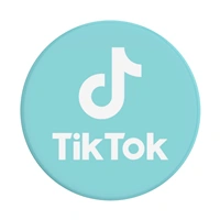 PopSockets PopGrip Gen.2, TikTok Blue, modr