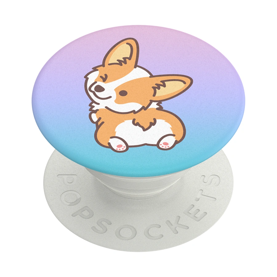 PopSockets PopGrip Gen.2, Cheeky Corgi, psík na farebnom podklade