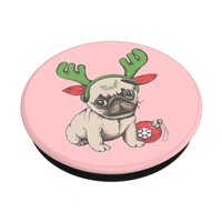 PopSockets PopGrip Gen.2, Holiday Pug, vianočný mopslík