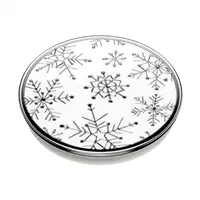 PopSockets PopGrip Gen.2, Enamel Snow Metal, snehové vločky, smaltovaný povrch